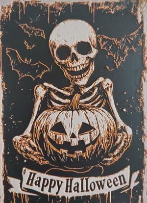 4-color HueForge Happy Halloween Sign