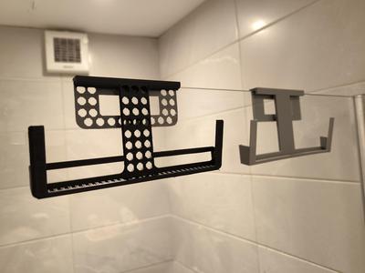 In-Shower Phone Watching Shelf