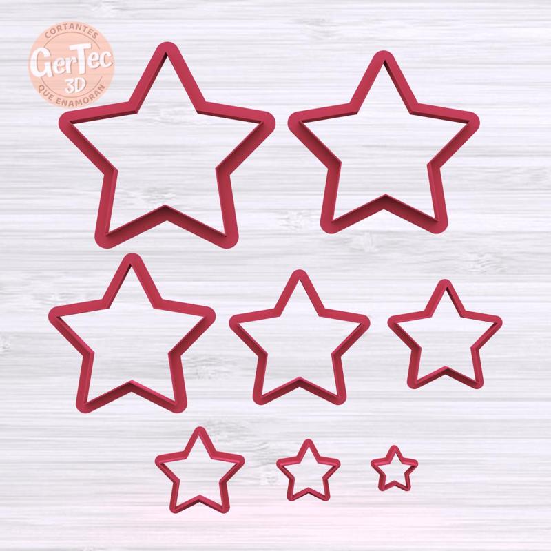 SET STARS / COOKIE CUTTER STARS