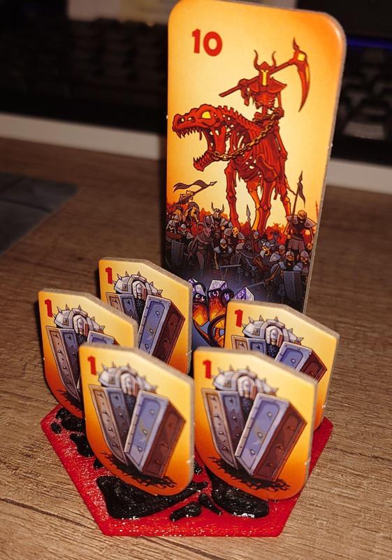 Karak 2 boss tile with rocks inspired by Albi game day freebies