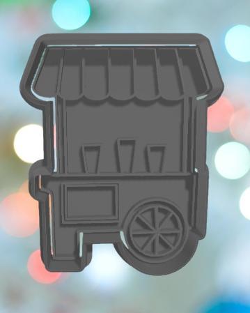 Flower Cart Cookie Cutter