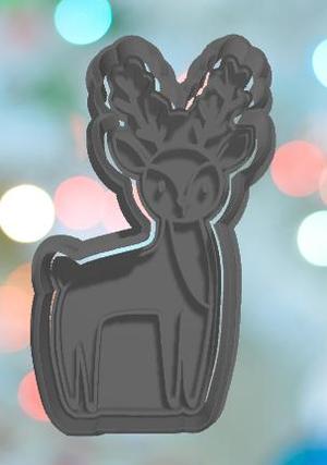 Christmas Deer Cookie Cutter