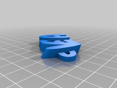 My Customized iamburny's v2  Text - Name Keyring / Keyfob