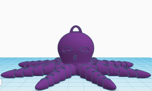 CUTE octopus print in place (original model)(made in tinkercad)