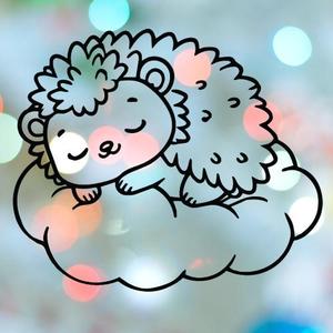 Hedgehog Sleeping On Cloud Cookie Cutter