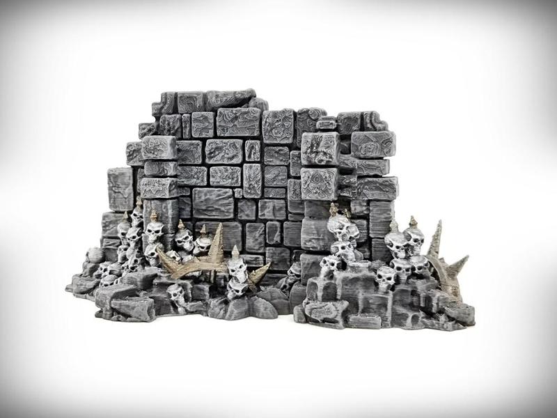 Basic Wall Section: Ancient Ruins GRIMDARK Terrain Set