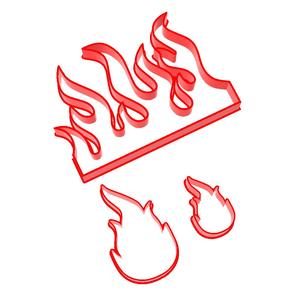 Flame Cookie Cutters