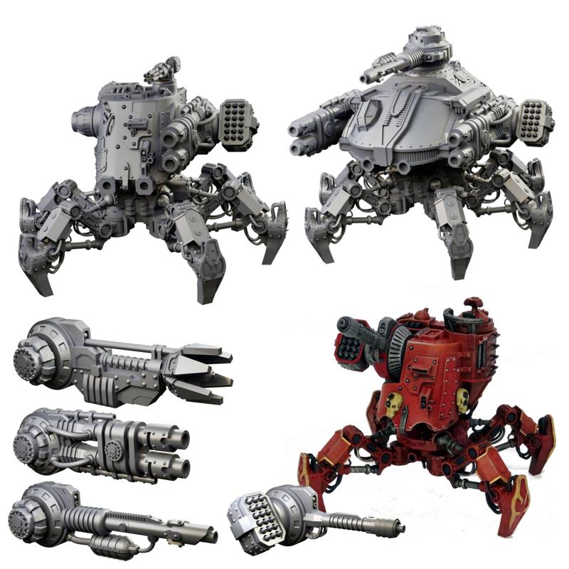 Sand Crawler Tank With Varied Bodies And Weapons (Sci Fi miniatures)