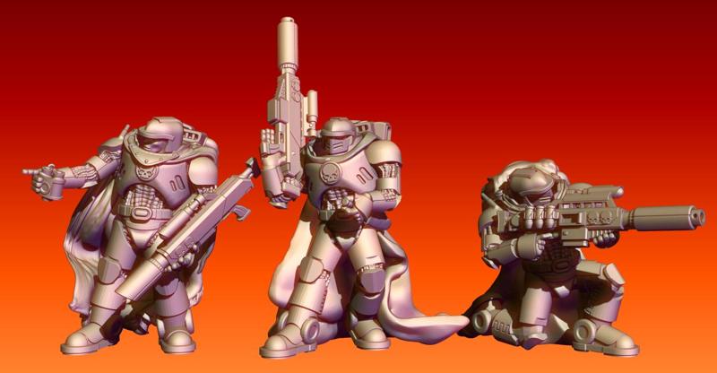 Space Knights - Sniper Team
