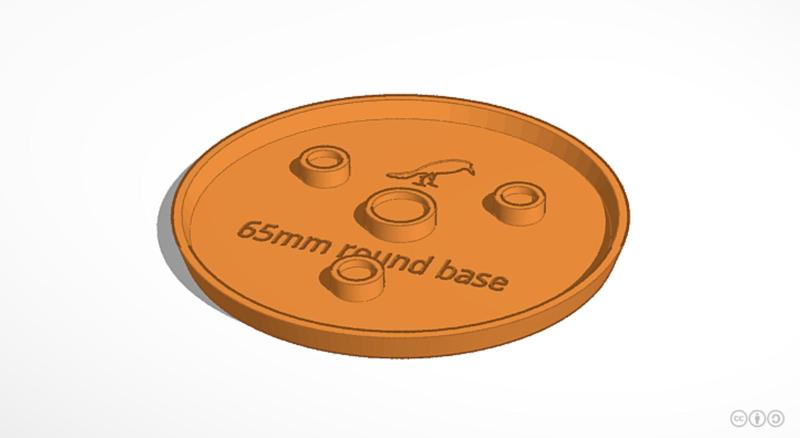 65mm round mini base (magnetic)