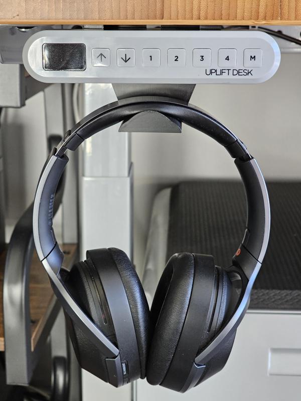 Uplift Desk Keypad Headphone Hook (flush keypad)