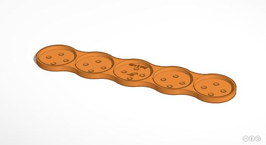 40mm Movement Tray (5 miniatures in line)