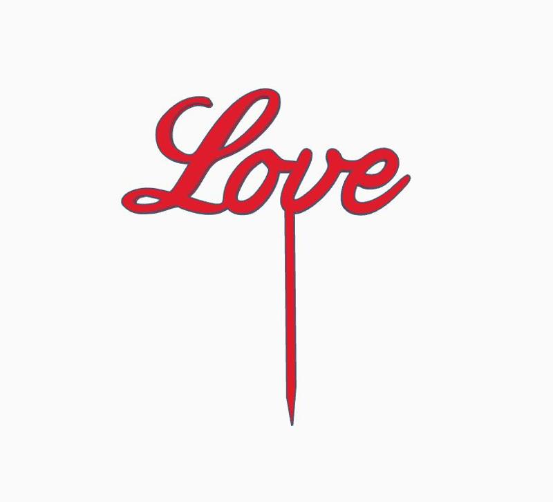 LOVE Cake Topper