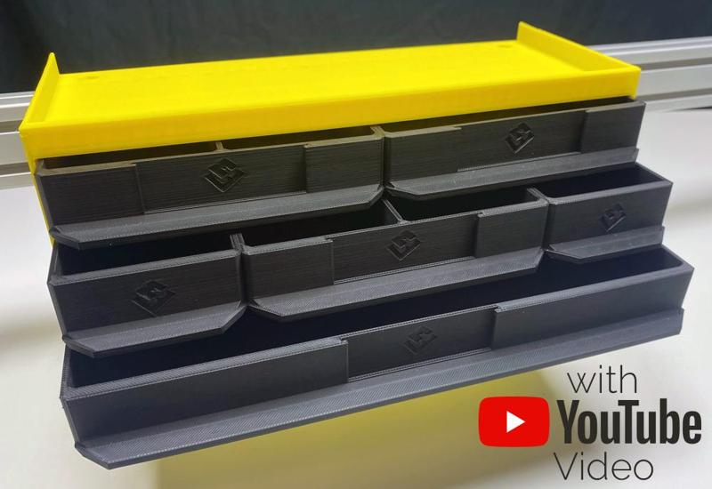 MT-SYSTEM Drawer Box L: Version 3xH1 (Schubladenbox Gr. L)