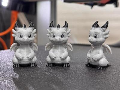 Cute Fantasy Baby Dragon Figurine Keychain Version