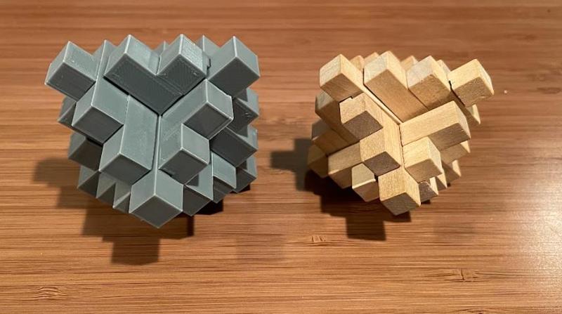 Small Luban Lock Puzzle