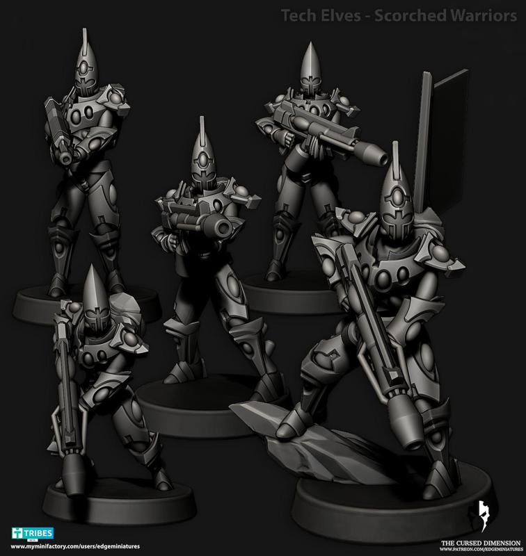 Tech Elves - Scorched Warriors