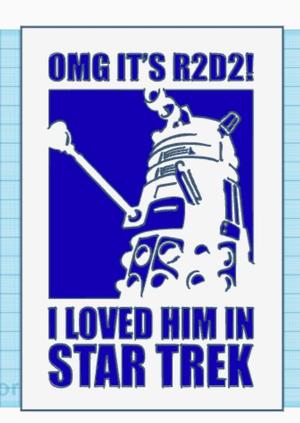 OMG Its R2d2 I loved him in Star Trek, funny sign, Fan art wall hanger, Star wars  Decor, Doctor who wall hanger