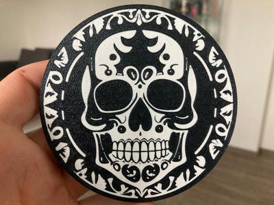 Ornament skull coaster