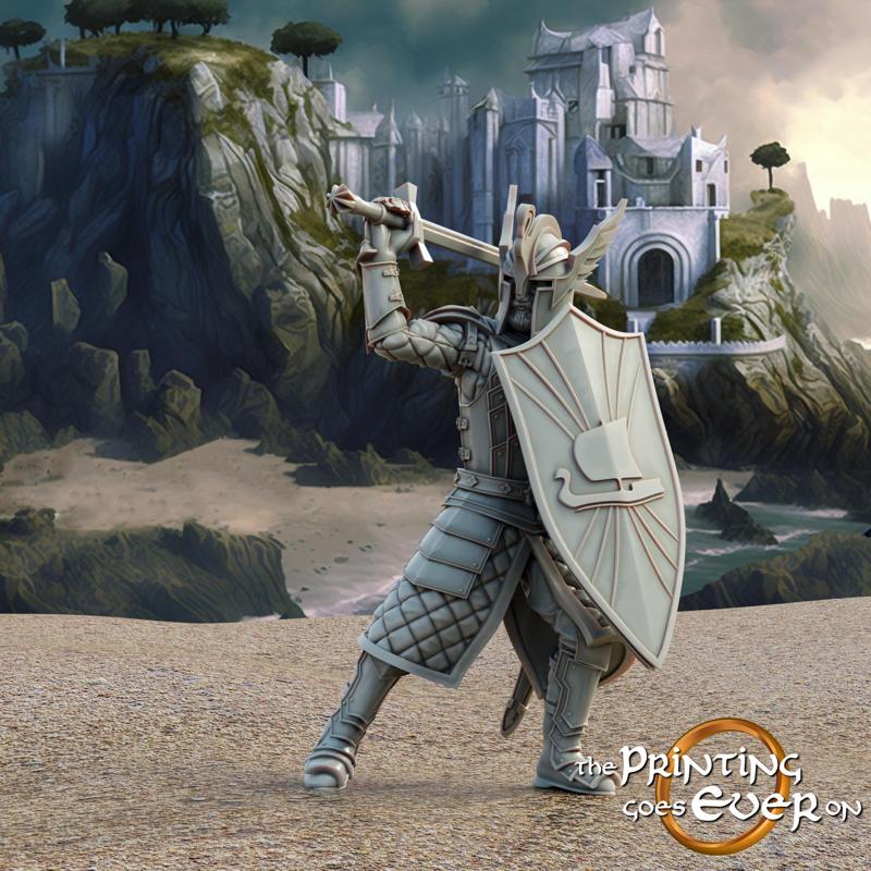 Swan Knight - On Foot - B - Presupported