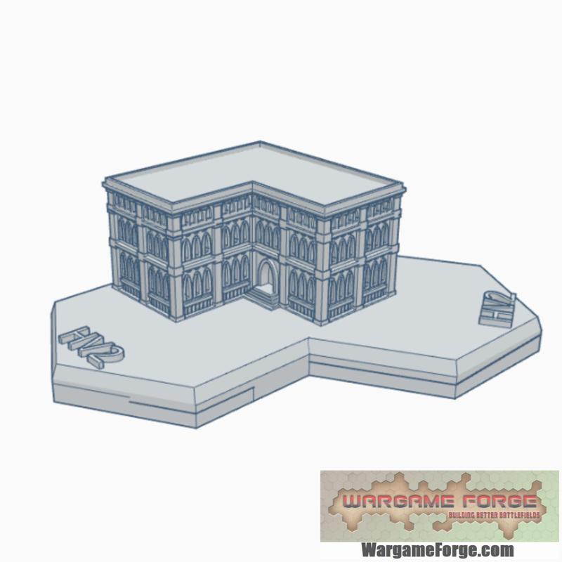 Gothic Building 77 Hex Map Scale HMSG077