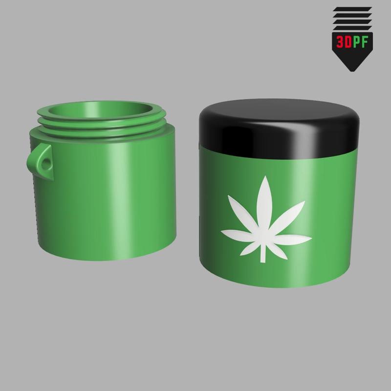 Stash Container Keychain (Leaf)