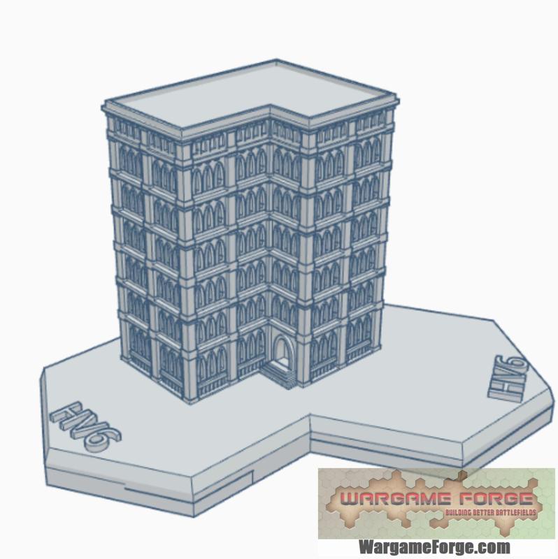 Gothic Building 89 Hex Map Scale HMSG089