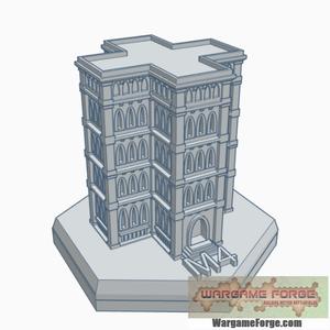 Gothic Building 4 Hex Map Scale HMSG004