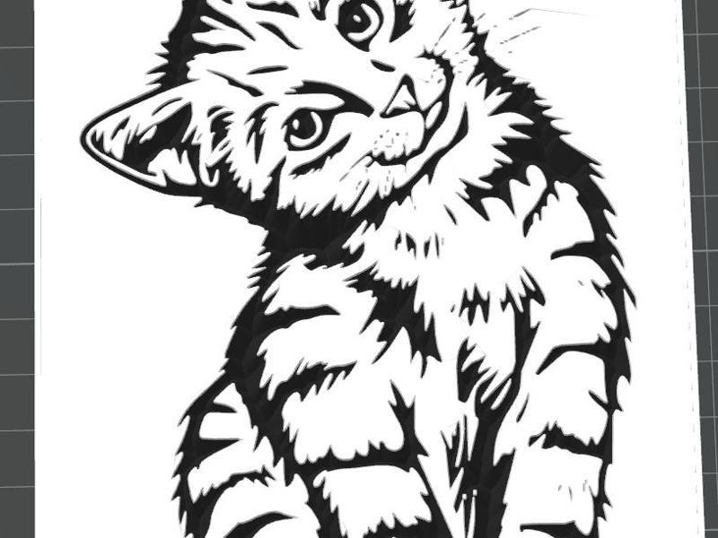 Panneau chat mechant