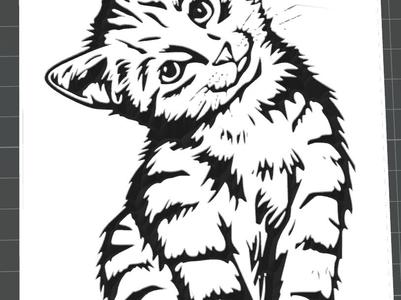 Panneau chat mechant