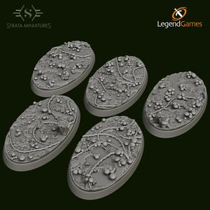 Strata Miniatures - Mushroom Forest Bases 60x35mm oval x5