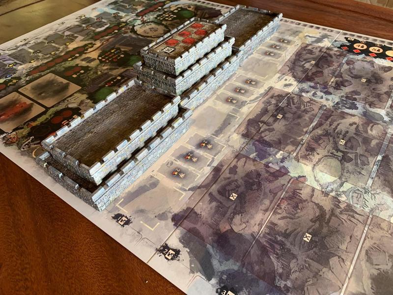 Optional walls for the Great wall boardgame by Awaken Realms