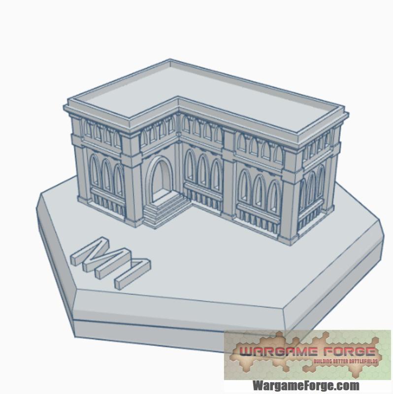 Gothic Building 21 Hex Map Scale HMSG021