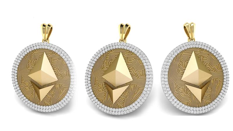 Ethereum Coin  Pendant