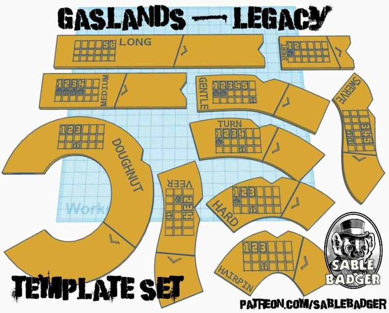 Gaslands - Legacy Template set