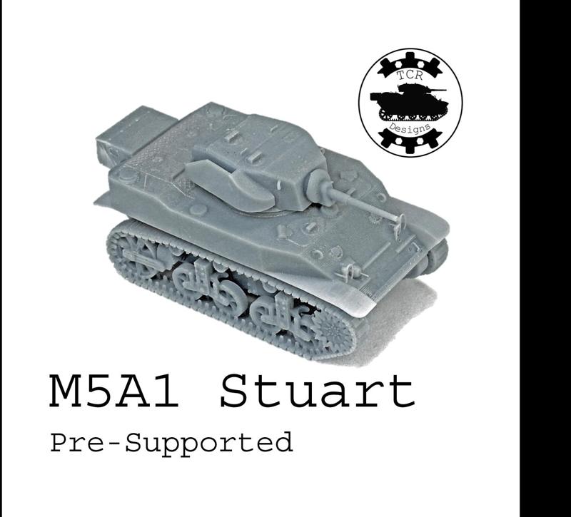 M5A1 Stuart - 1/72 Light Tank - Presupported