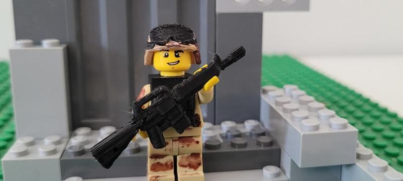 Lego Military Helmet-PASGT with goggles.