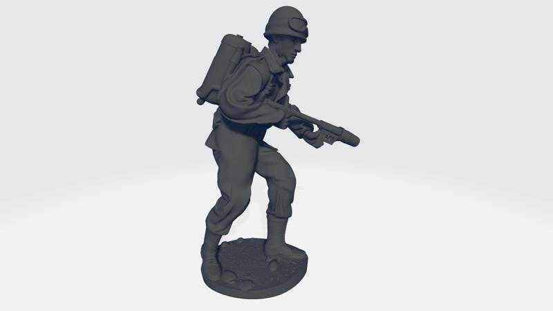 SOLDIER FLAMETHROWER ENGINEER ARMY