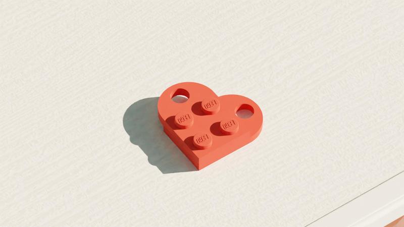 Brick Heart - Keychain/Necklace