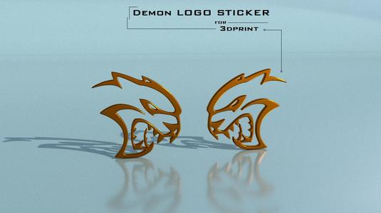 Demon Logo Sticker