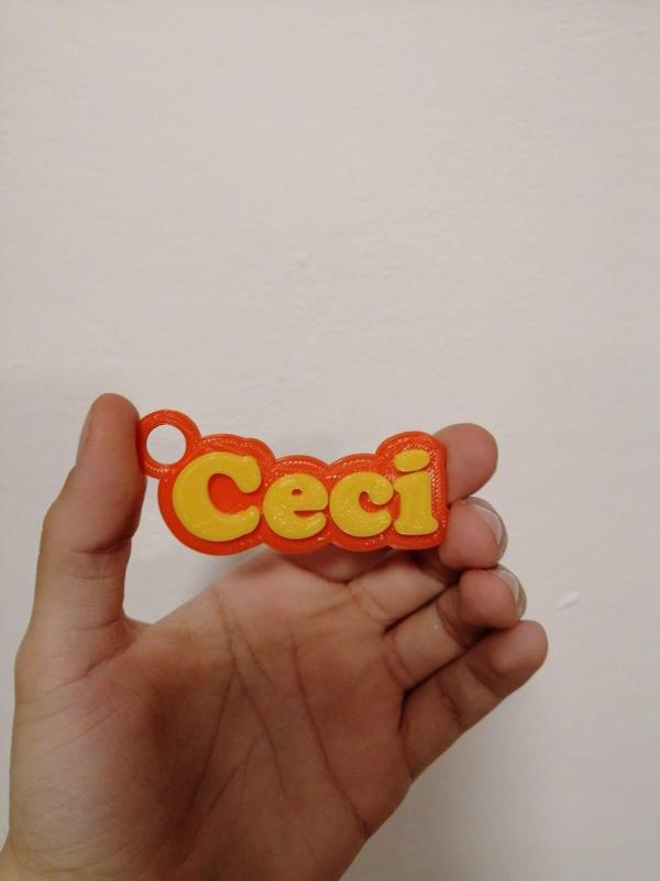 "Ceci" Keychain custom