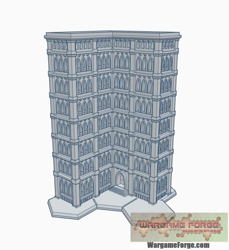 Gothic Building 42 with Hex Base GHB042
