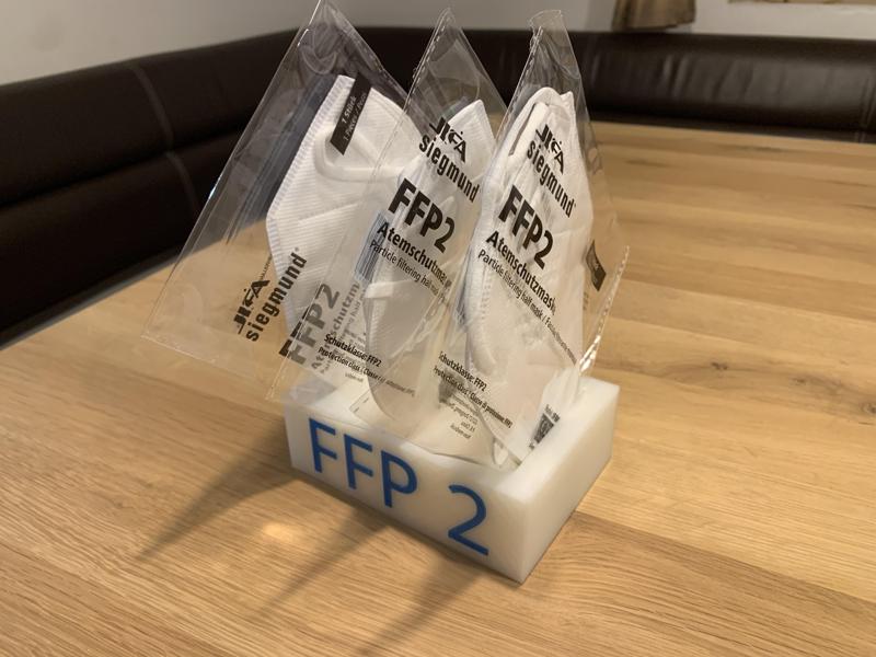 FFP2 Mask Holder COVID-19 Corona Virus PPE Self Protection