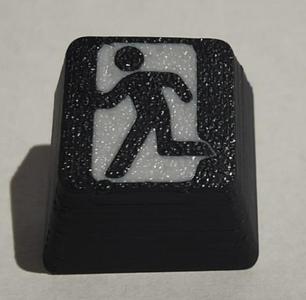 Escape key exit sign