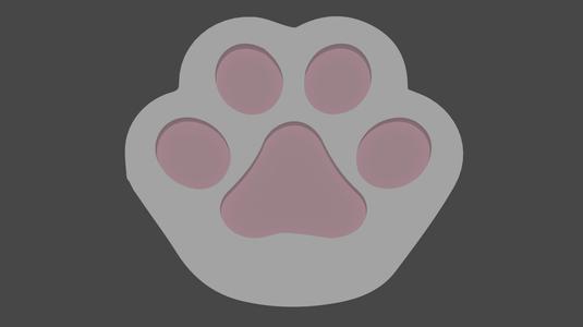 Cat paw coaster