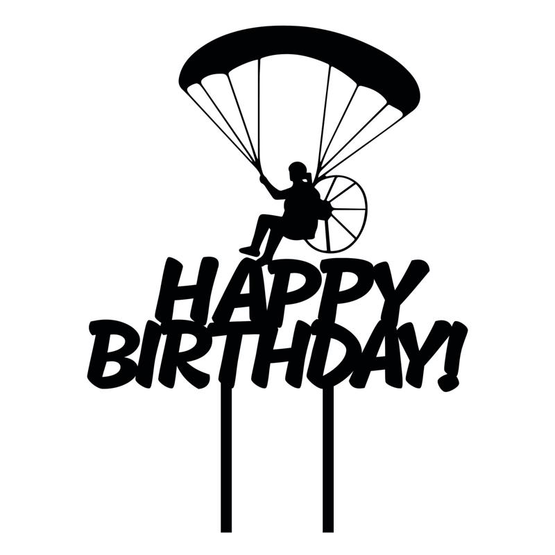 Topper cake parachute parachute paragliding paramotoring