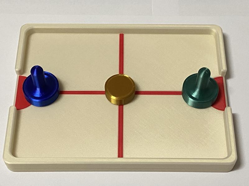 Tabletop Push Puck Paddle Game