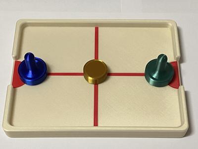 Tabletop Push Puck Paddle Game