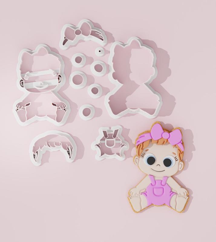 Baby Girl #2 Cookie Cutter with CCHub Logo