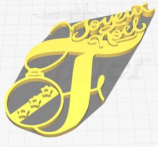 christmas decoration letter F
